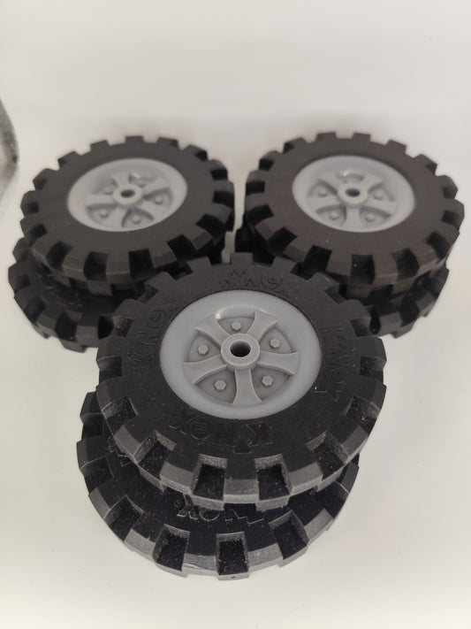 K'NEX Wheels Bulk Set - 20 Pieces: 6 Large, 6 Medium, 8 Small - Replacement Parts