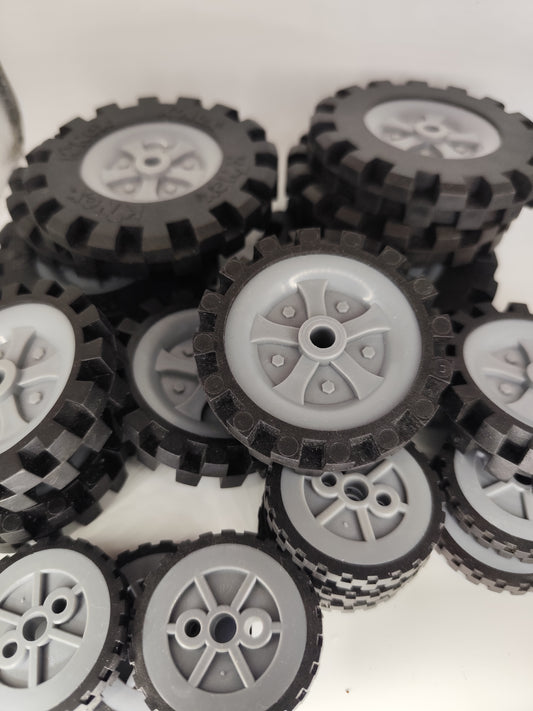 K'NEX Wheels Bulk Set - 20 Pieces: 6 Large, 6 Medium, 8 Small - Replacement Parts