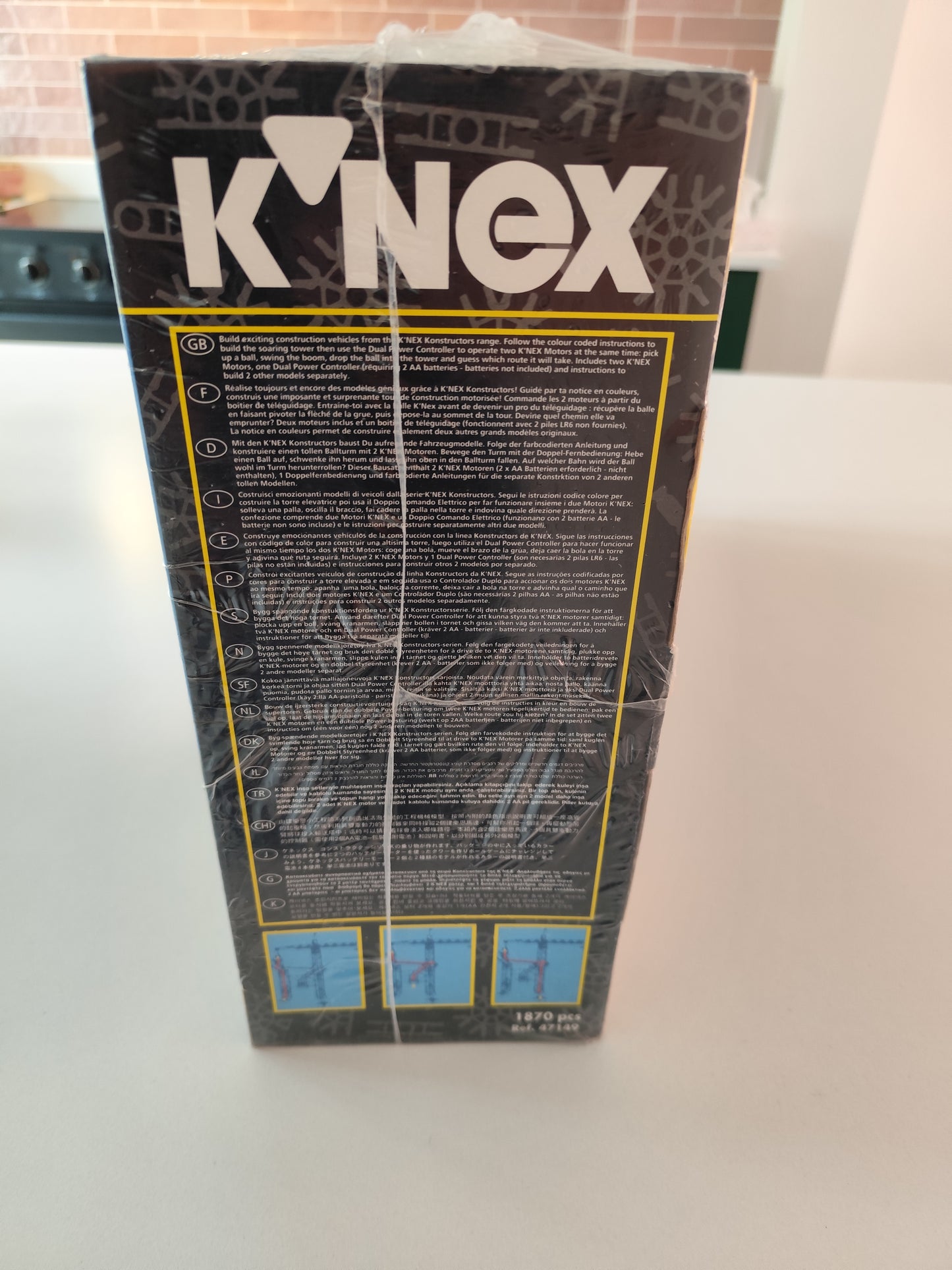 Sealed K'nex Constructors Power Tower Crane 47149 & 23046