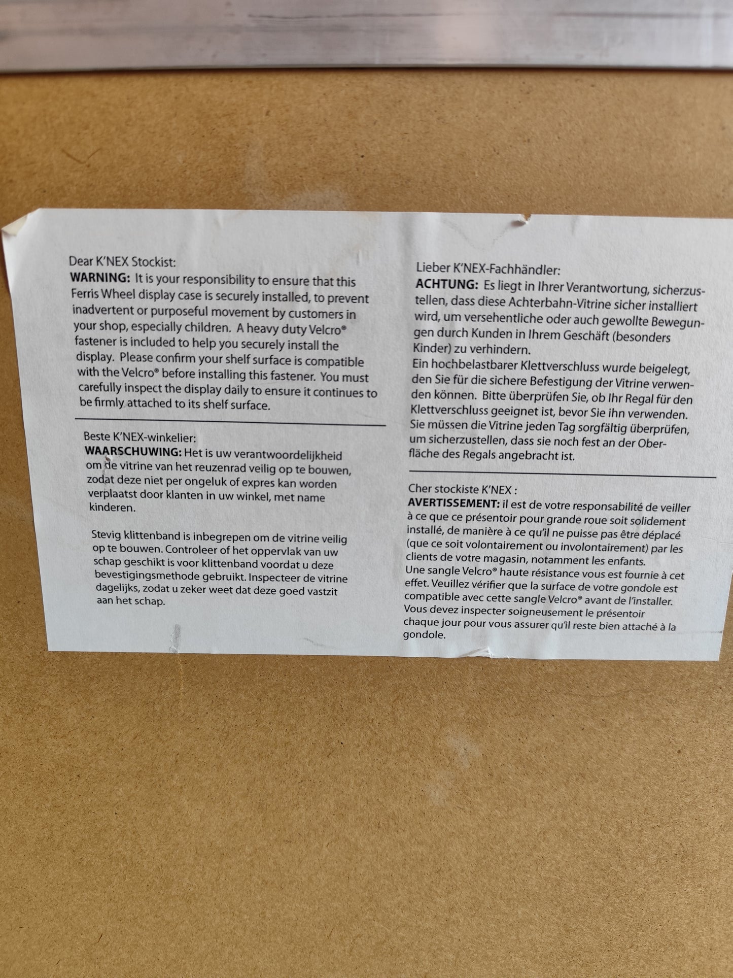 K'nex Store display model Ferris wheel with working motion sensor and custom motor