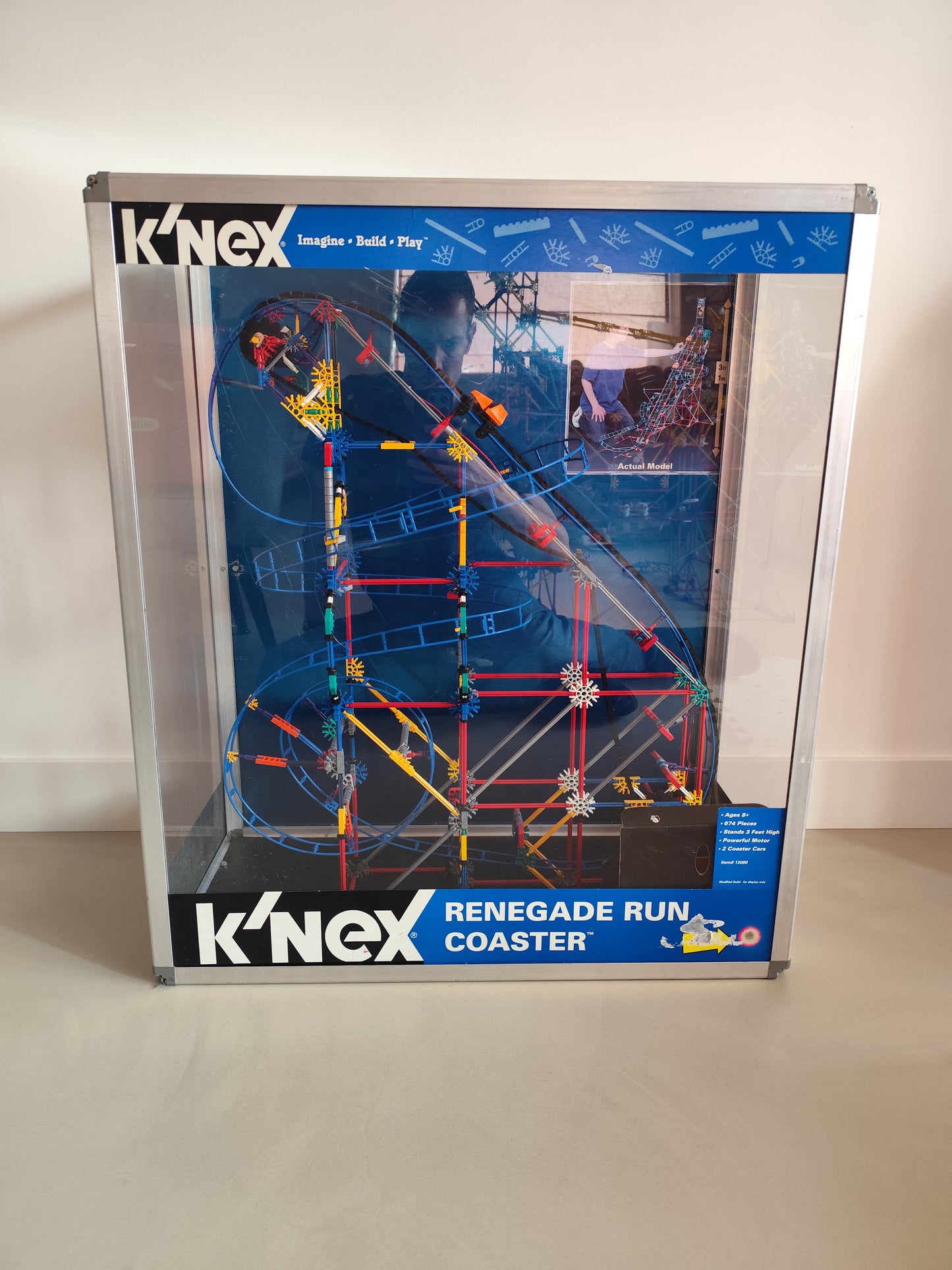 K'nex Custom Store Display Model for Renegade Run Coaster 13080